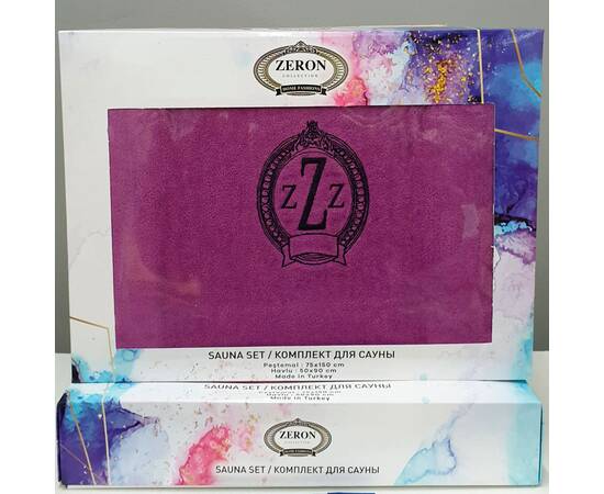 Жіночий набір для сауни махра/велюр LILA Zeron (17514), зображення 2
