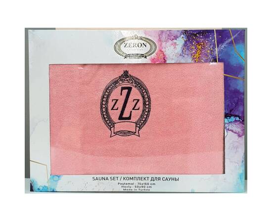 Жіночий набір для сауни махра/велюр PEMBE Zeron (17515), зображення 2