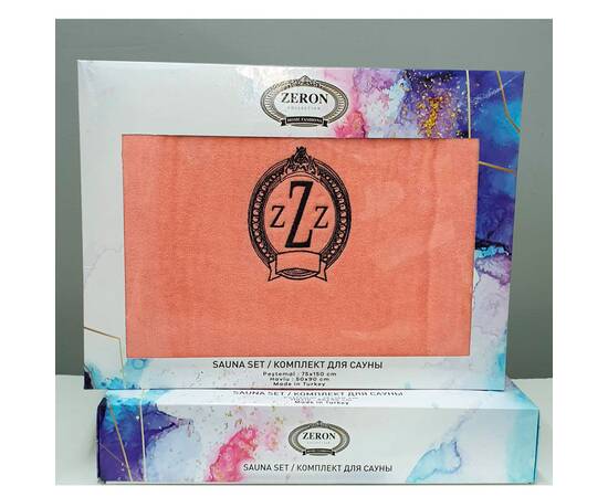Жіночий набір для сауни махра/велюр SOMUN Zeron (17517), зображення 2