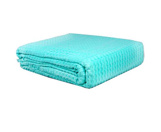 Покрывало-плед IzziHome Checkers аква 220х240 (550415)