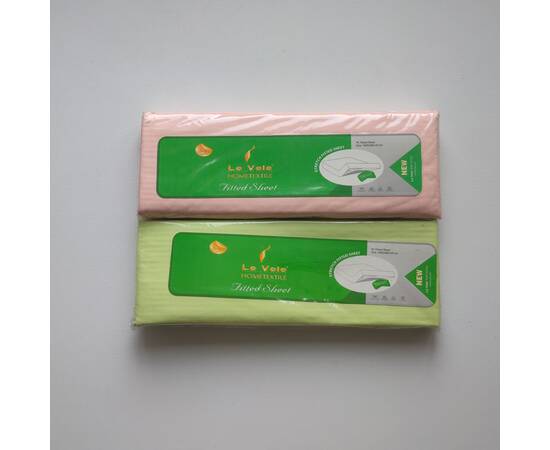 Простынь на резинке Le Vele 160х200 без наволочек Salmon (поликоттон)