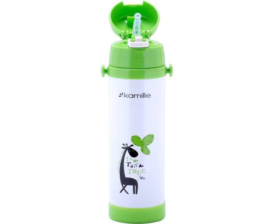Термос для детей 500 мл с ремешком Kamille (2086)