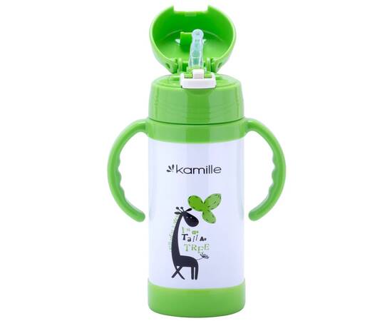 Термос для дітей 350 мл з ручками Kamille (2085), зображення 2