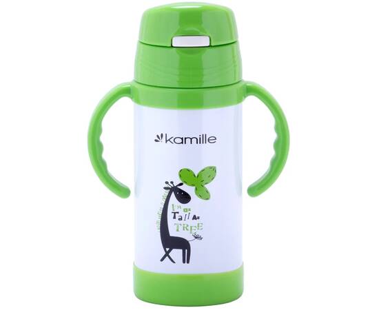 Термос для дітей 350 мл з ручками Kamille (2085), зображення 3