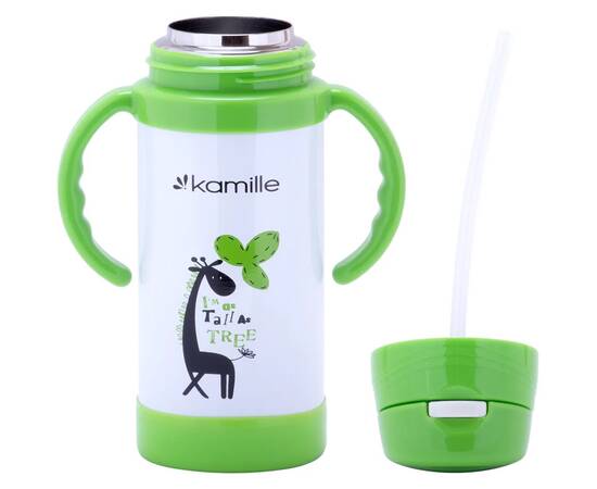 Термос для дітей 350 мл з ручками Kamille (2085), зображення 4