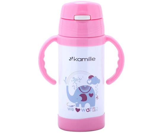 Термос для дітей 350 мл з ручками Kamille (2085), зображення 7
