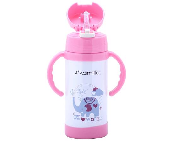 Термос для дітей 350 мл з ручками Kamille (2085), зображення 8
