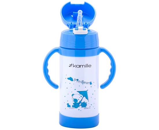 Термос для дітей 350 мл з ручками Kamille (2085), зображення 9