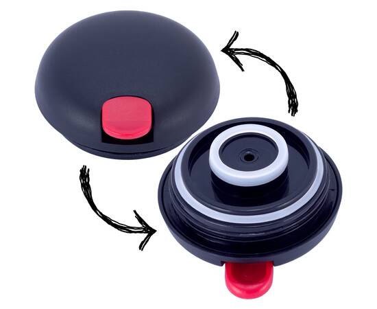 Термос конференція 2000 мл із пластиковою кришкою Kamille (2212), зображення 2