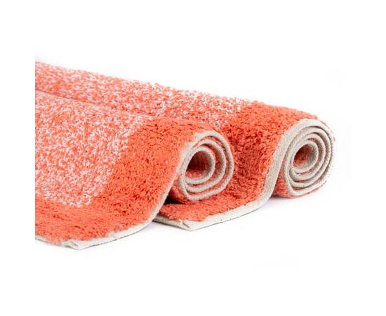 Набор ковриков Shalla Fabio mercan коралловый 40x60+50x80 (svt-2000022281447), Цвет: коралловый, Размер: 50x80, изображение 3