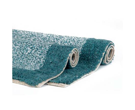 Набор ковриков Shalla Fabio petrol mavisi синий 40x60+50x80 (svt-2000022281461), Цвет: синий, Размер: 50x80, изображение 3