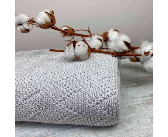 Плед 130х170 Діно зігзаг молочний Прованс (022438), Основний колір: кремовий, Розмір: 130x170, зображення 3