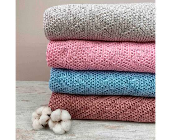 Плед 130х170 Діно зігзаг молочний Прованс (022438), Основний колір: кремовий, Розмір: 130x170, зображення 4