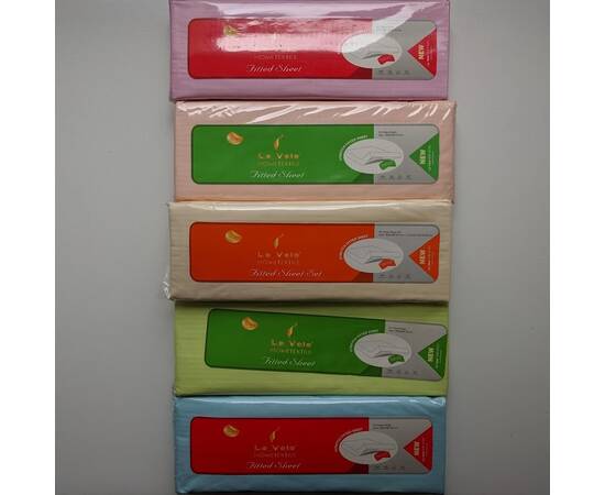 Простынь на резинке Le Vele 160х200 Beige с наволочками (поликоттон), Цвет: бежевый, Тип: наборы простынь + наволочки, Размер: 160x200, изображение 3