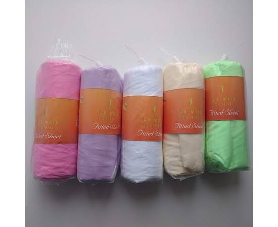 Простынь с наволочками Le Vele 160х200 CREAM (микрофибра)