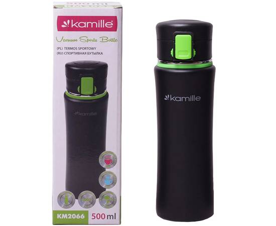 Бутылка спортивная 500 мл Kamille (2066), изображение 6