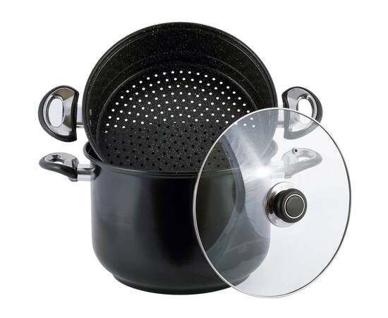 Пароварка одноуровневая О26 см из углеродистой стали Kamille (5831), изображение 2