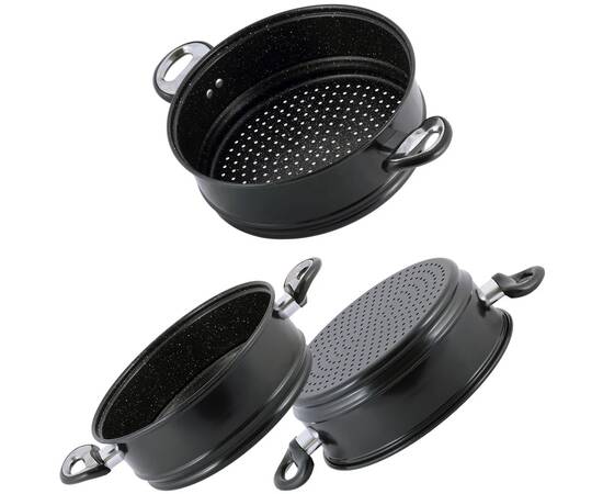 Пароварка одноуровневая О26 см из углеродистой стали Kamille (5831), изображение 3