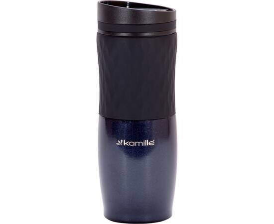 Термокружка 500 мл с TPR вставкой Kamille (2047), изображение 4