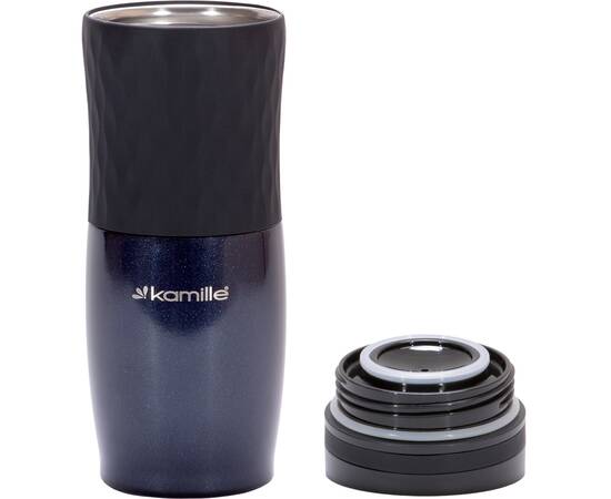 Термокружка 500 мл с TPR вставкой Kamille (2047), изображение 8