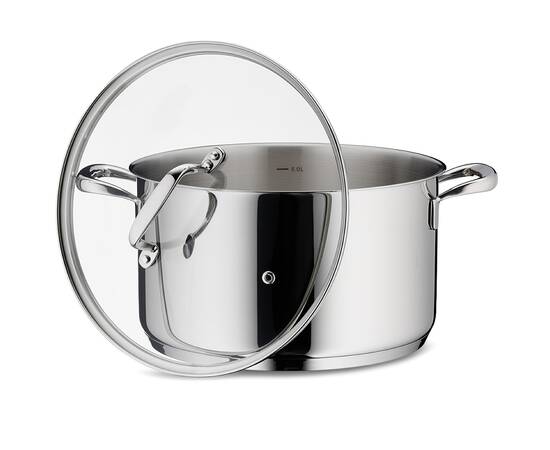 Кастрюля с крышкой KELA Flavoria 24 см, 5,5 л (10176), Тип: кастрюля, Объем: 5,5 л, Цвет: серебряный, изображение 2