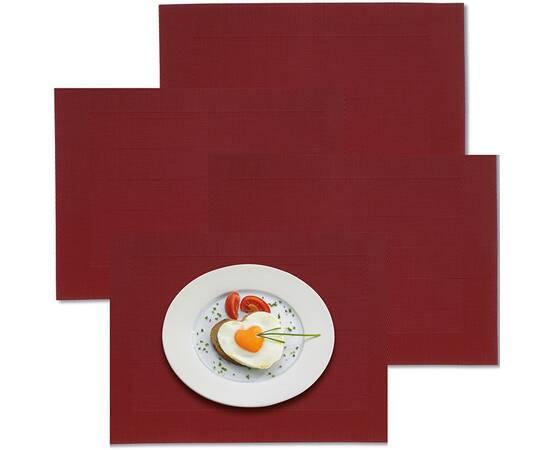 Коврик сервировочный KELA Nicoletta красный 45х33 см (12043), Тип: сеты и подтарельники, Цвет: красный, Форма скатерти: прямоугольная, Размер: 45x33, изображение 2