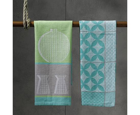 Кухонное полотенце KELA Carla зеленое 70x50 см (12278)