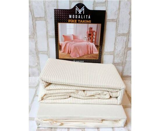 Літній комплект трикотаж 160x240 Pike Krem Modalita (17063), зображення 2