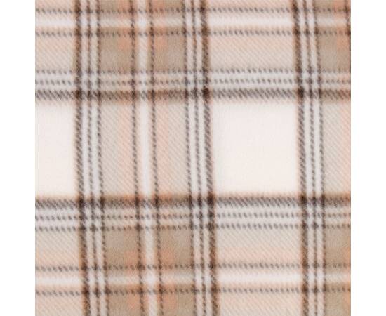 Плед Home Line флісовий 160х220 ПОЛАР клітина бежева (164476), Основний колір: бежевий, Розмір: 160x220, зображення 2