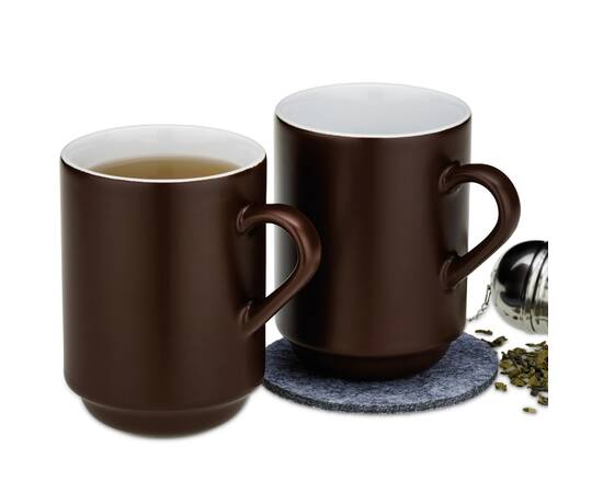 Чашка KELA Mattia коричнева 300 мл, 2 шт (12758), зображення 2