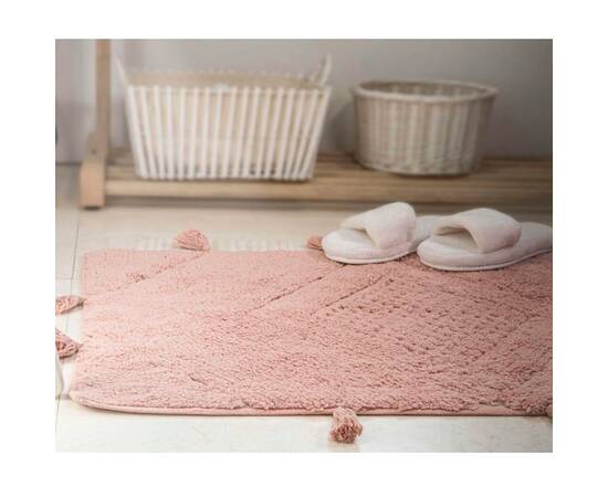 Набор ковриков Irya Esty gul kurusu розовый 60x90+40x60 (svt-2000022273725), Цвет: розовый, Размер: 60x90, изображение 2