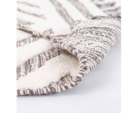 Набір килимків Irya Hoover siyah/ekru чорний/молочний 60x90+40x60 (svt-2000022288491), Колір: чорний, Розмір: 60x90, зображення 3