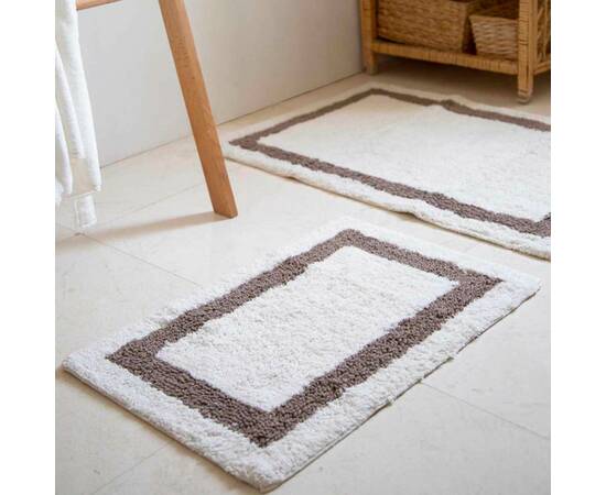 Набор ковриков Irya Liberte beyaz белый 60x90+40x60 (svt-2000022288514), Цвет: белый, Размер: 60x90, изображение 2