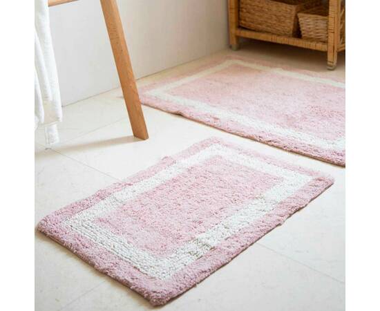 Набор ковриков Irya Liberte pembe розовый 60x90+40x60 (svt-2000022288507), Цвет: розовый, Размер: 60x90, изображение 2