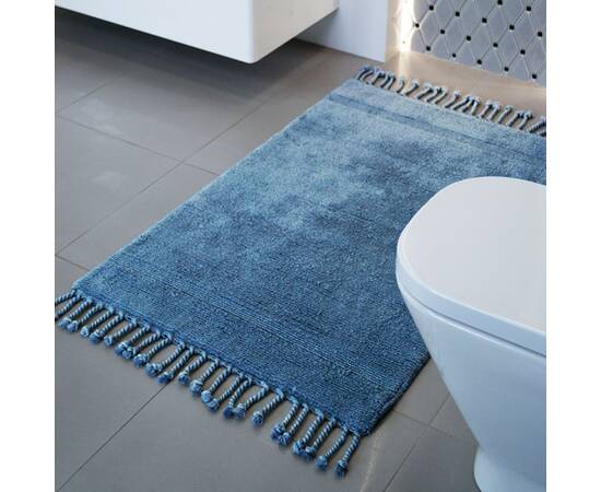 Набор ковриков Irya Paloma denim синий 60x90+40x60 (svt-2000022277778), Цвет: синий, Размер: 60x90, изображение 3