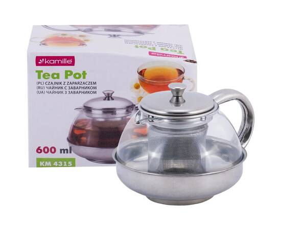 Заварник со съемным ситечком 600 мл Kamille (4315)