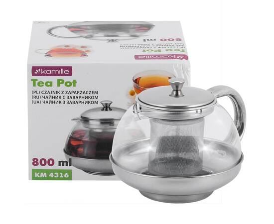 Заварник зі знімним ситечком 800 мл Kamille (4316), зображення 6