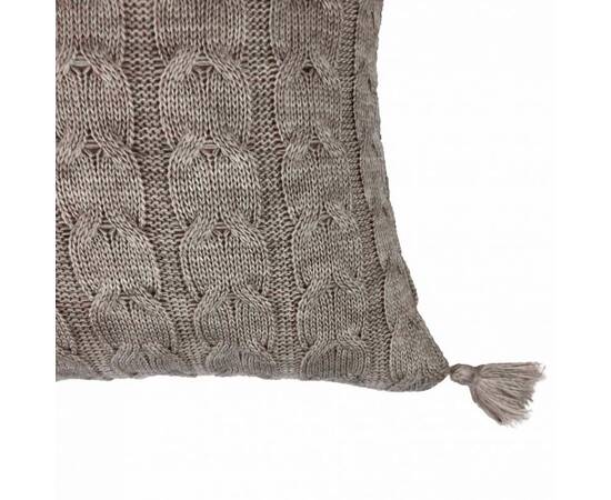 Наволочка 45х45 в'язана Глорія Лате Прованс (022013), Колір: капучино, Тип: наволочки, Розмір: 45x45, зображення 3
