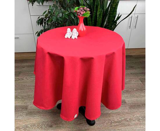 Скатерть круглая D 136 красная Прованс (022132), Тип: скатерти, Цвет: красный, Форма скатерти: круглая, Размер: Ø136, изображение 2