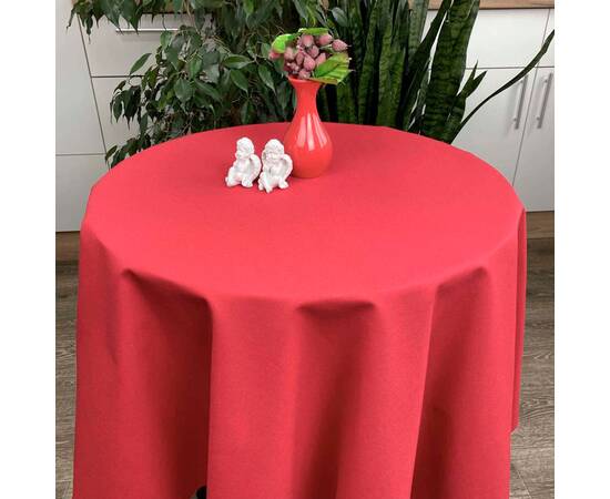 Скатерть круглая D 136 красная Прованс (022132), Тип: скатерти, Цвет: красный, Форма скатерти: круглая, Размер: Ø136, изображение 3