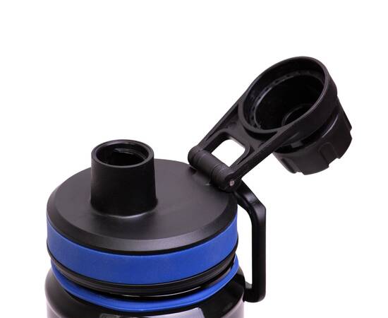 Бутылка спортивная для воды 750 мл (черно-синий) Kamille (2302)