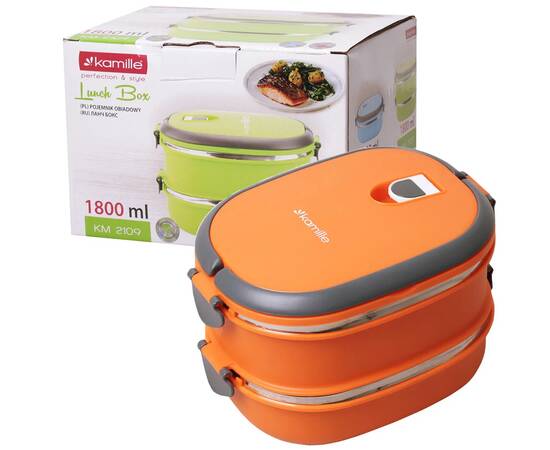 Ланч бокс двойной 1800 мл Kamille (2109), изображение 5