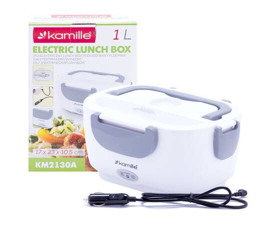 Ланч бокс электрический с подогревом от сетей 220V и 12V Kamille (2130A), изображение 7