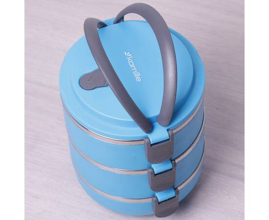 Ланч бокс тройной 2100 мл Kamille (2107), изображение 2