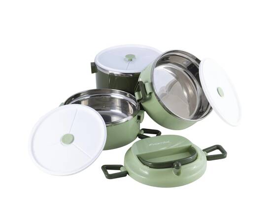 Ланч бокс тройной 2400 мл Kamille (2137)