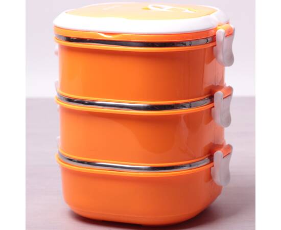 Ланч бокс тройной 2700 мл Kamille (2114), изображение 2