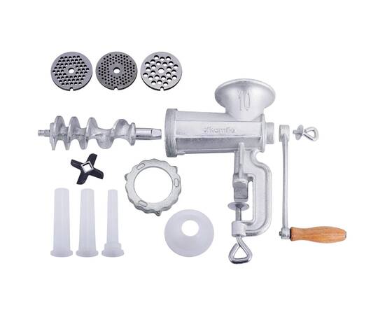 М'ясорубка ручна чавунна 19x12x29 см Kamille (6523), зображення 2