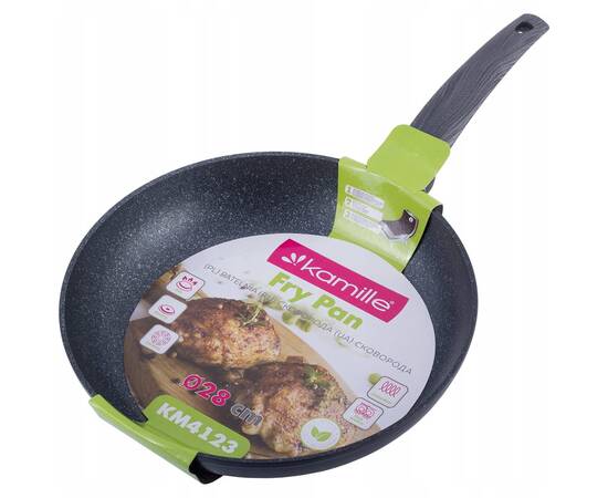 Сковорода 28 см Kamille (4123), Цвет: черный, Тип: сковорода, Форма: круглая, Диаметр (см): 28, изображение 2