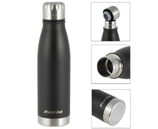 Термобутылка 500 мл нержавеюшая сталь Kamille (2037), изображение 2