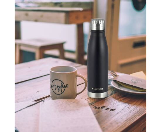 Термобутылка 500 мл нержавеюшая сталь Kamille (2037), изображение 3